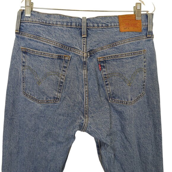 Levi's 501 Skinny Women Embroidered Jeans Del Norte High Waist Sz 31 L 30 - Picture 6 of 16